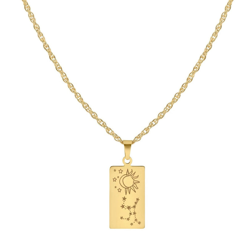 Zodiac Tarot Card Necklace