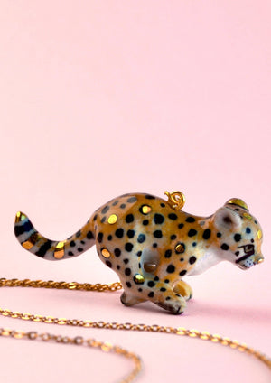 Cheetah Cub “Touch of Gold” Necklace