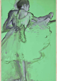 "Study of a Dancer" Wooden Postcard