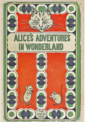 ALICE - BOOK COVER wooden postcard