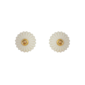 Souk Medium Lamp Earrings in Ivory