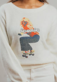 Iconic Skateboarder Cashmere Top