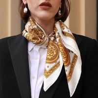Rococo Silk Scarf - Natural