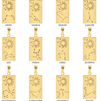 Zodiac Tarot Card Necklace
